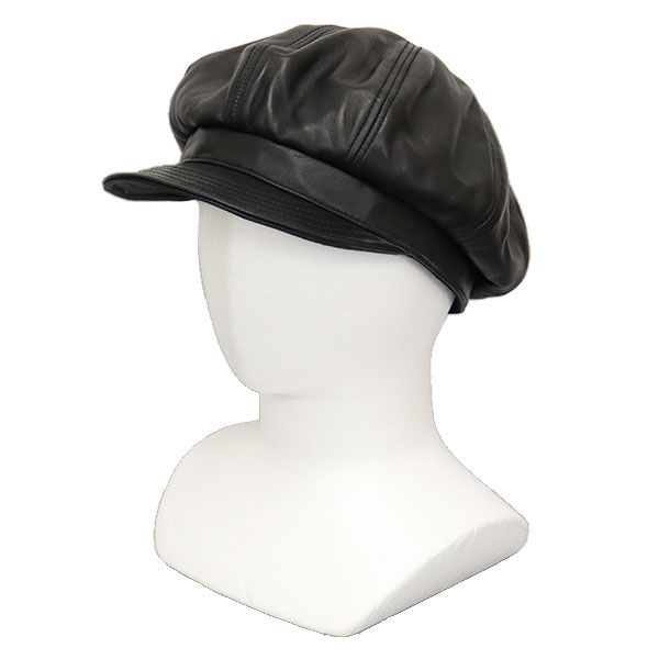 Schott (ショット) 2974001 3129113 LEATHER NEWSBOY CAP レザー