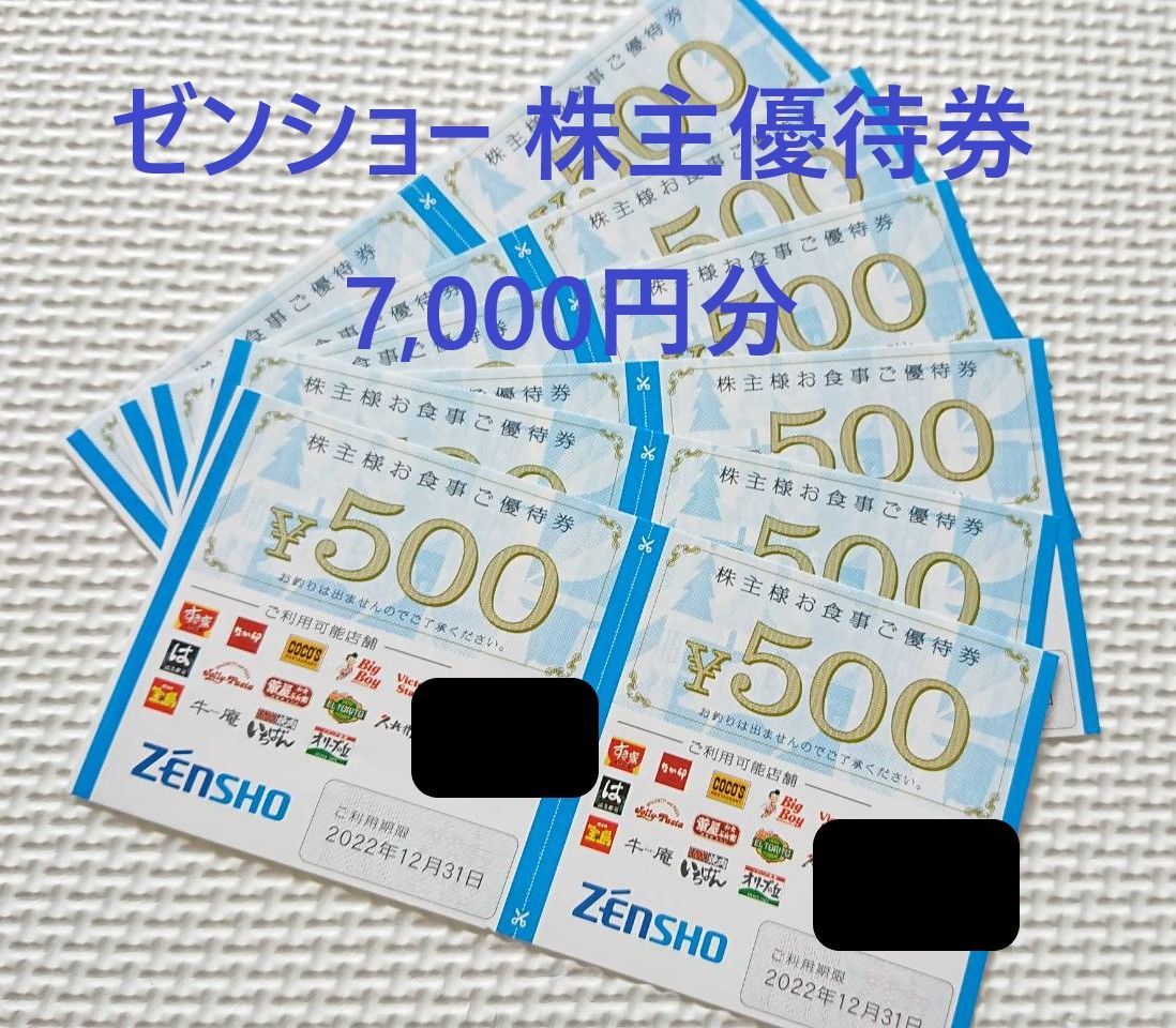 ゼンショーホールディングス株主優待券   7,000円分