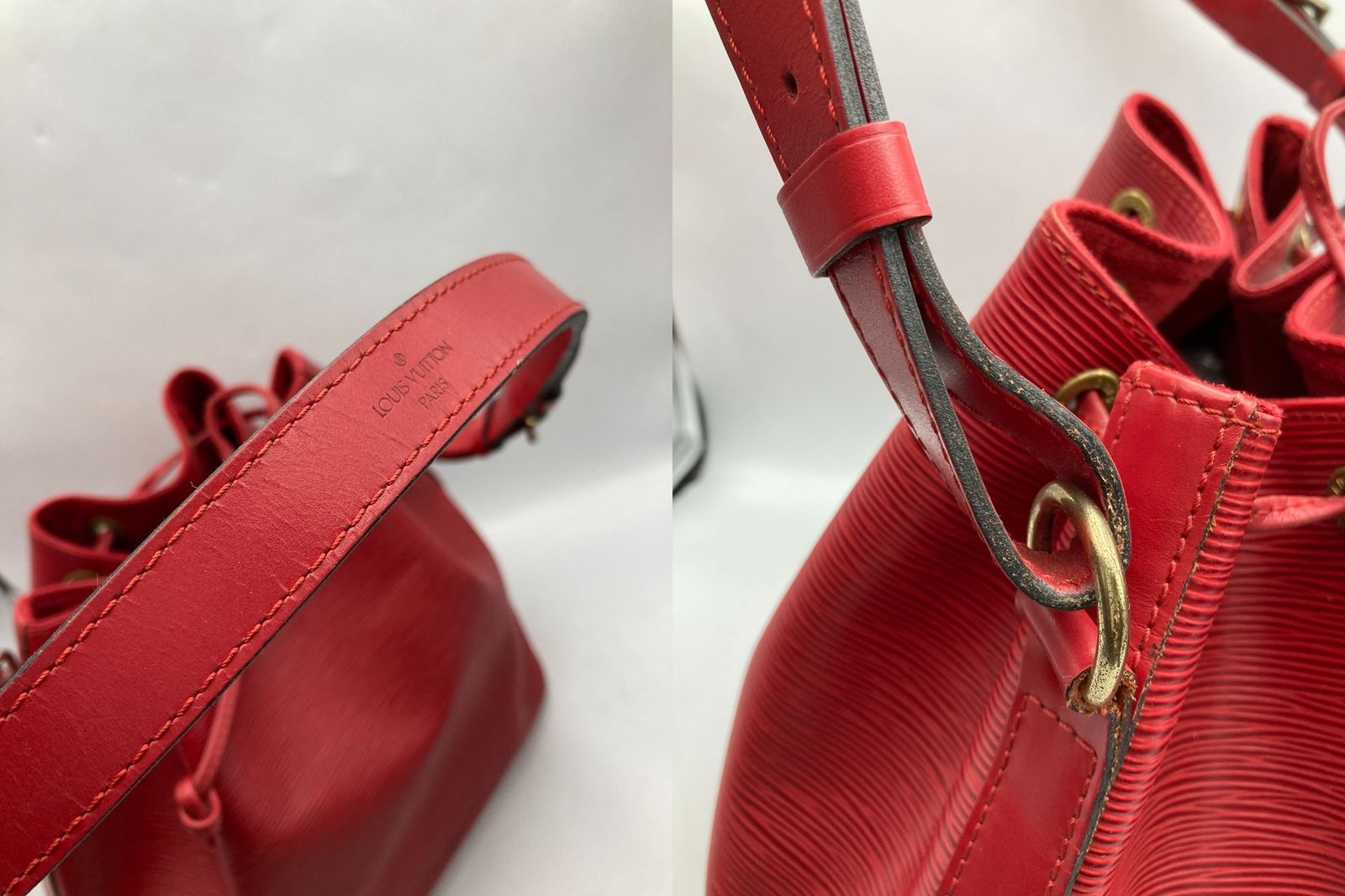 極美品 LOUIS VUITTON ルイヴィトン プチノエ 巾着 ワンショルダー ヴィンテージ エピ M44107 ショルダーバッグ レザー レッド レディース【中古】 プチ・ノエ ルイヴィトン LOUIS VUITTON エピ プチノエ M44107 巾着