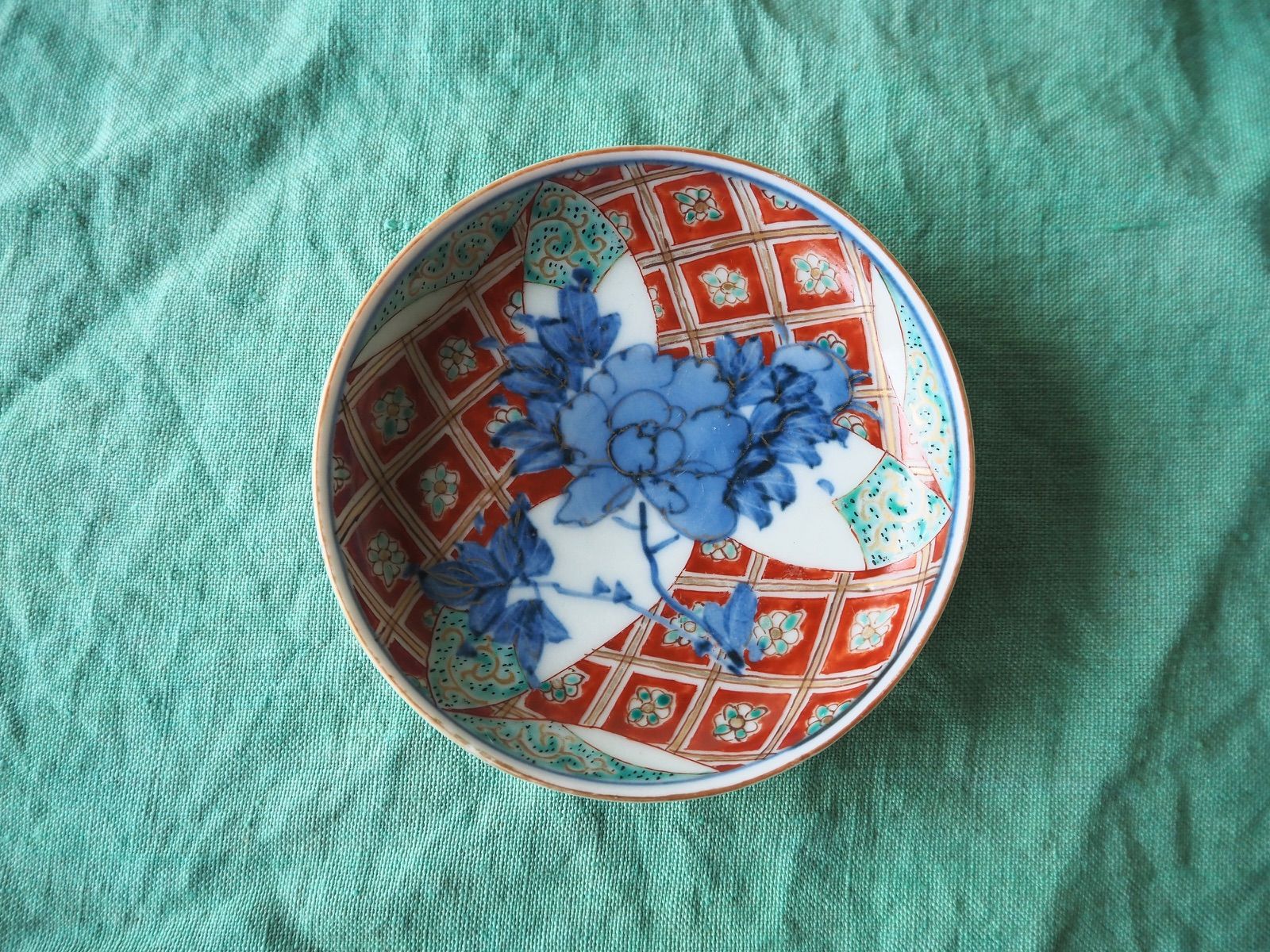 大聖寺伊万里　古伊万里　伊万里　色絵　金襴手　大皿　蔵出し　１客 大聖寺伊万里 古伊万里 伊万里 色絵 金襴手 大皿 蔵出し 1客 工芸品