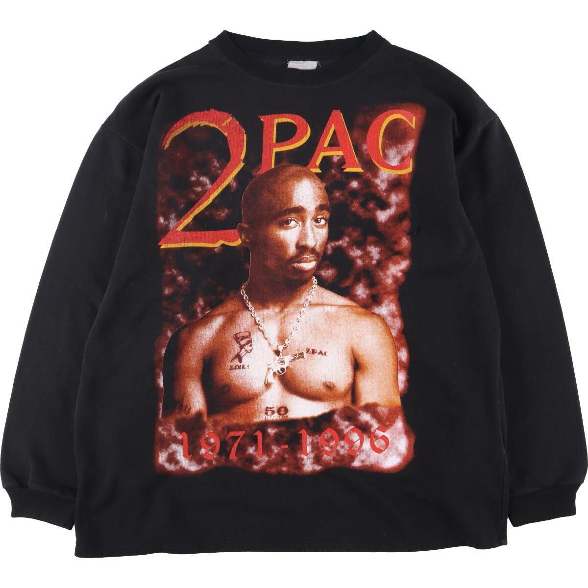 古着 90年代 2pac トゥーパック 両面プリント プリントスウェットシャツ トレーナー メンズL ヴィンテージ/eva001907 - メルカリ