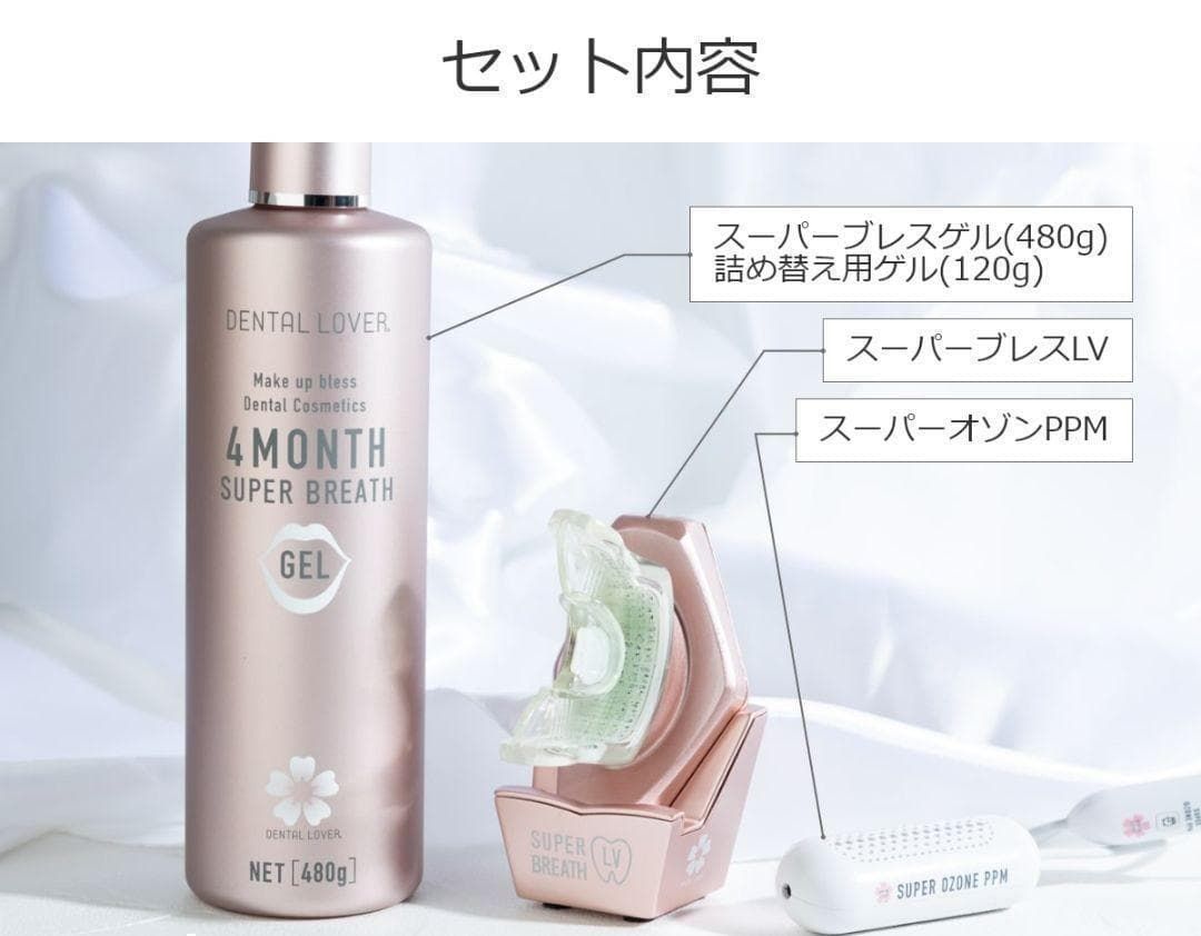 口臭チェッカー付き スーパーブレスLV 薬用ゲル オゾンPPM セット Re Style NOITHATQUANGTHANH_NET