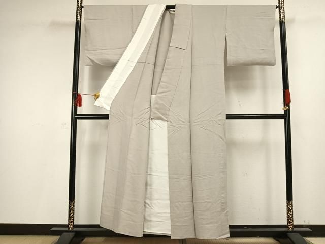平和屋着物▽上質な色無地 単衣 灰黄緑色 正絹 逸品 AAAV2672fy - メルカリ