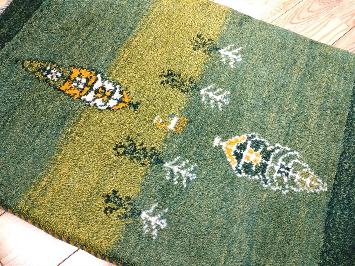 メルカリ 目玉 ペルシャ ギャッベ 玄関マット 87x60cm 緑 糸杉 RJ10261G MARWIL-DEMENAGEMENTS_CH