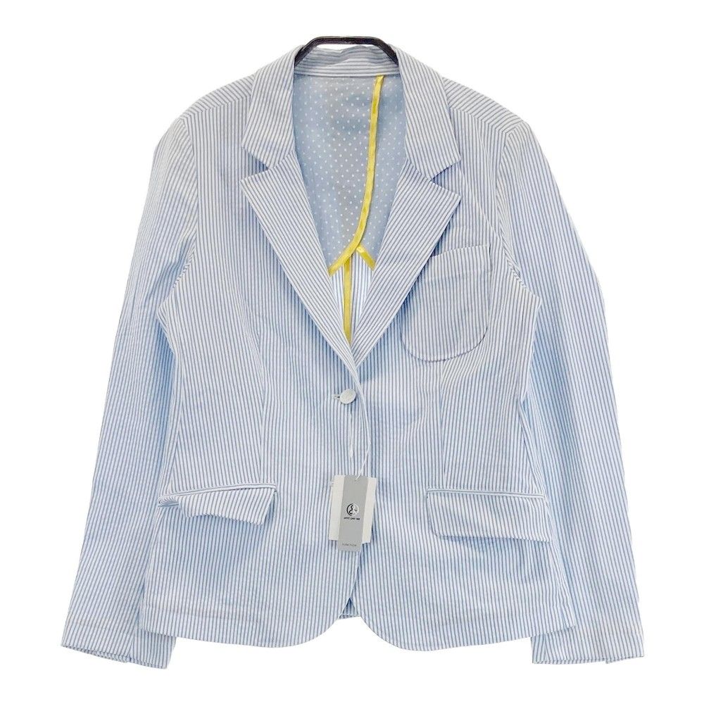 サイズ：L AND PER SE アンパスィ テーラードジャケット シアサッカー