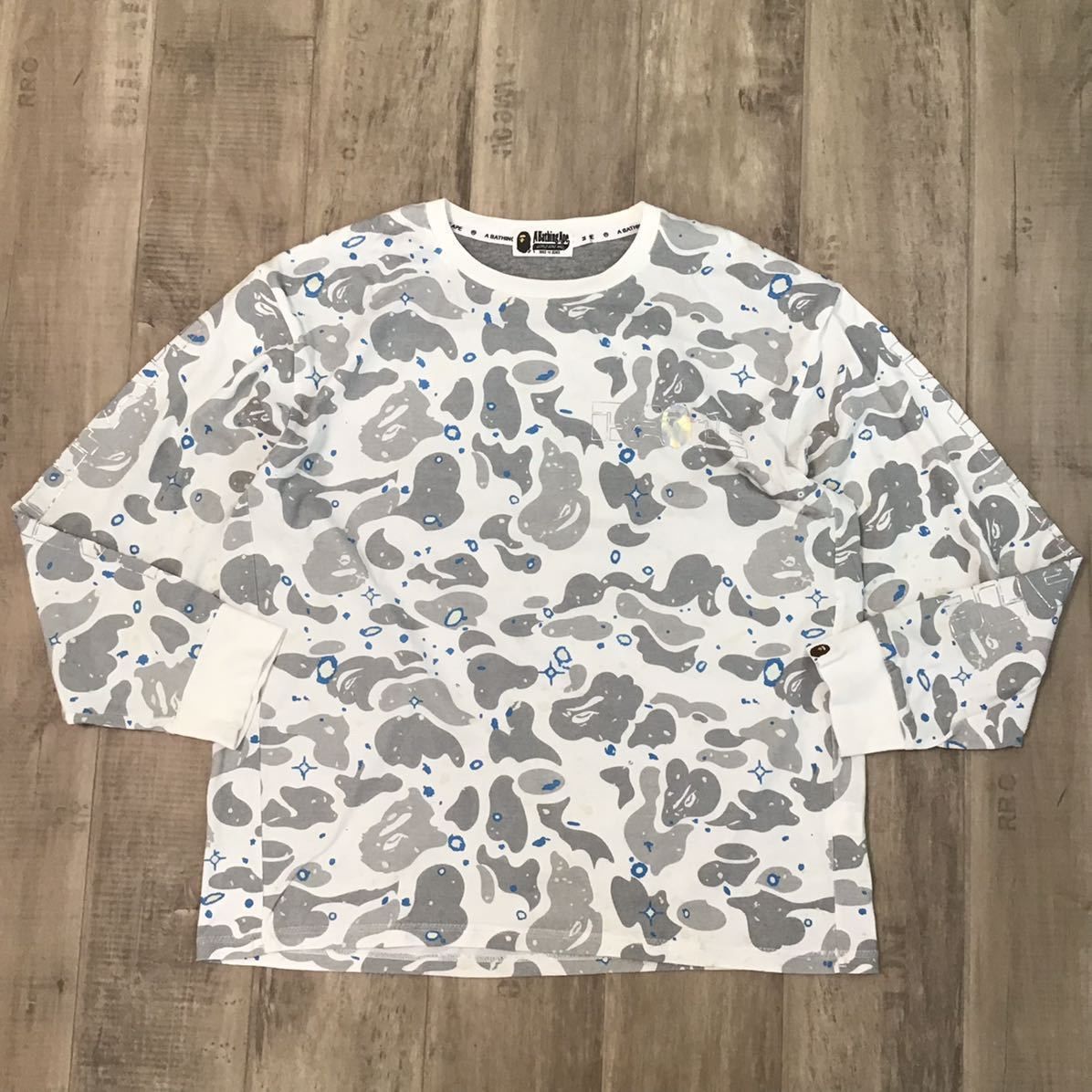 蓄光 space camo 長袖 Tシャツ BAPE 000000007881 - メルカリ