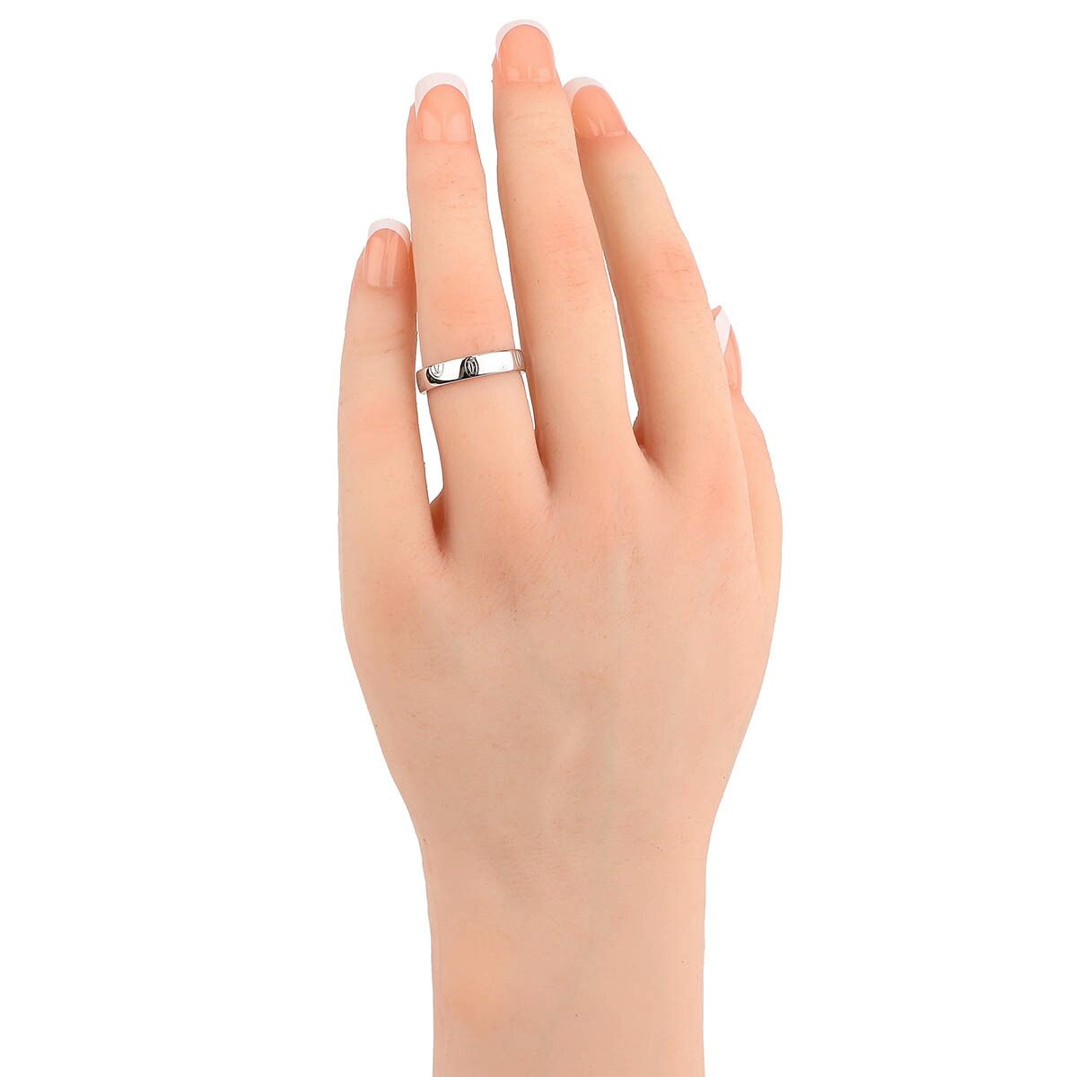 カルティエ Cartier ハッピーバースデー リング 指輪 K18WG 13号 中古 