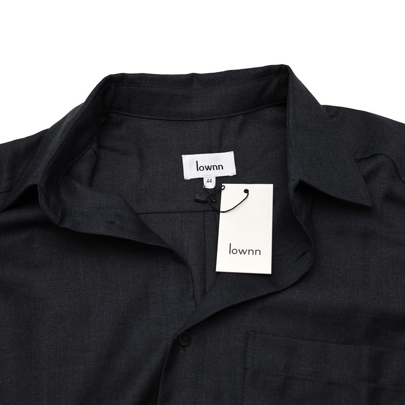 Lownn カシミヤウール　シャツジャケット Lownn カシミヤウール シャツジャケット