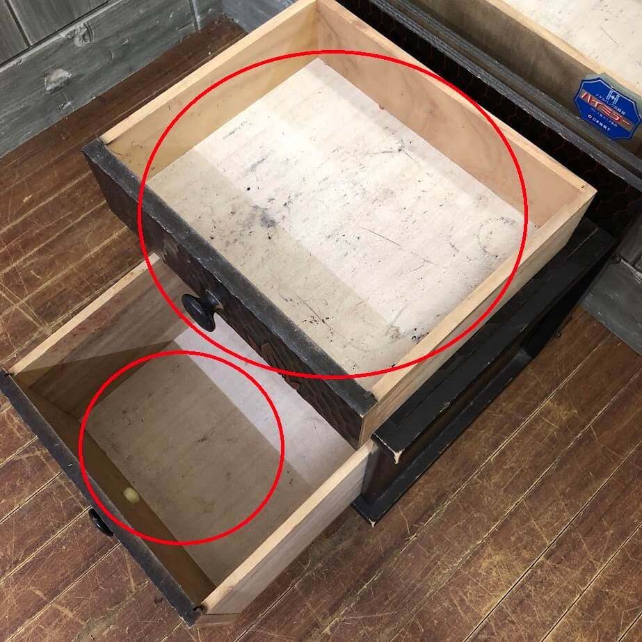 ss6750 鎌倉彫 鏡台 引き出し付 ドレッサー 鏡 姿見 2段 引き出し2杯