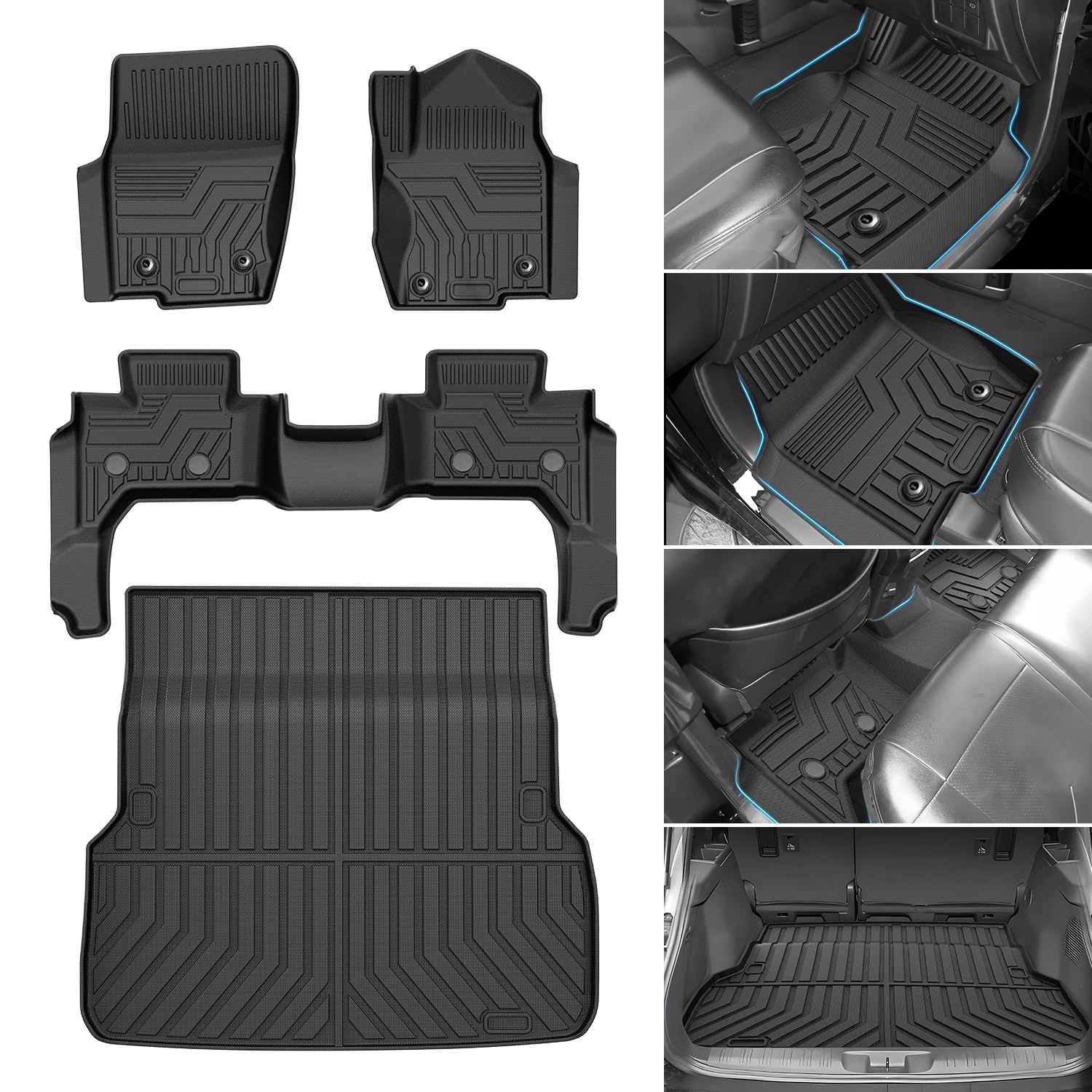数量限定 Jiooy トヨタ ランドクルーザー250系 5人乗り フロアマット+