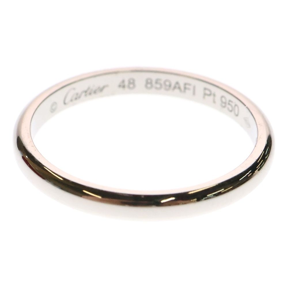 『Cartier』カルティエ  Pt950 リング バンド   14号 Cartier』カルティエ Pt950 リング バンド 14号