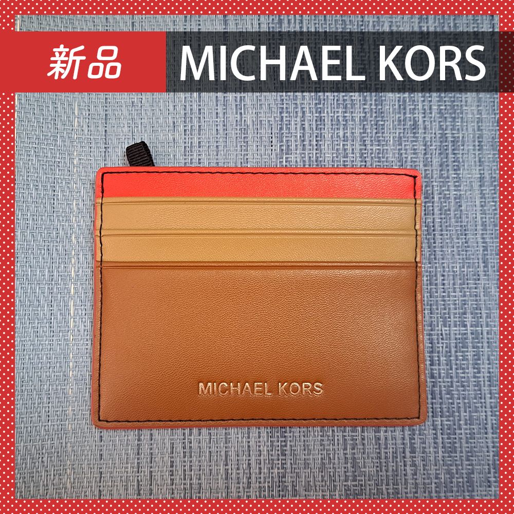 新品・未使用】MICHAEL KORS カードケース ラゲッジ/サングリア 新品・未使用】MICHAEL KORS カードケース ラゲッジ/サングリア