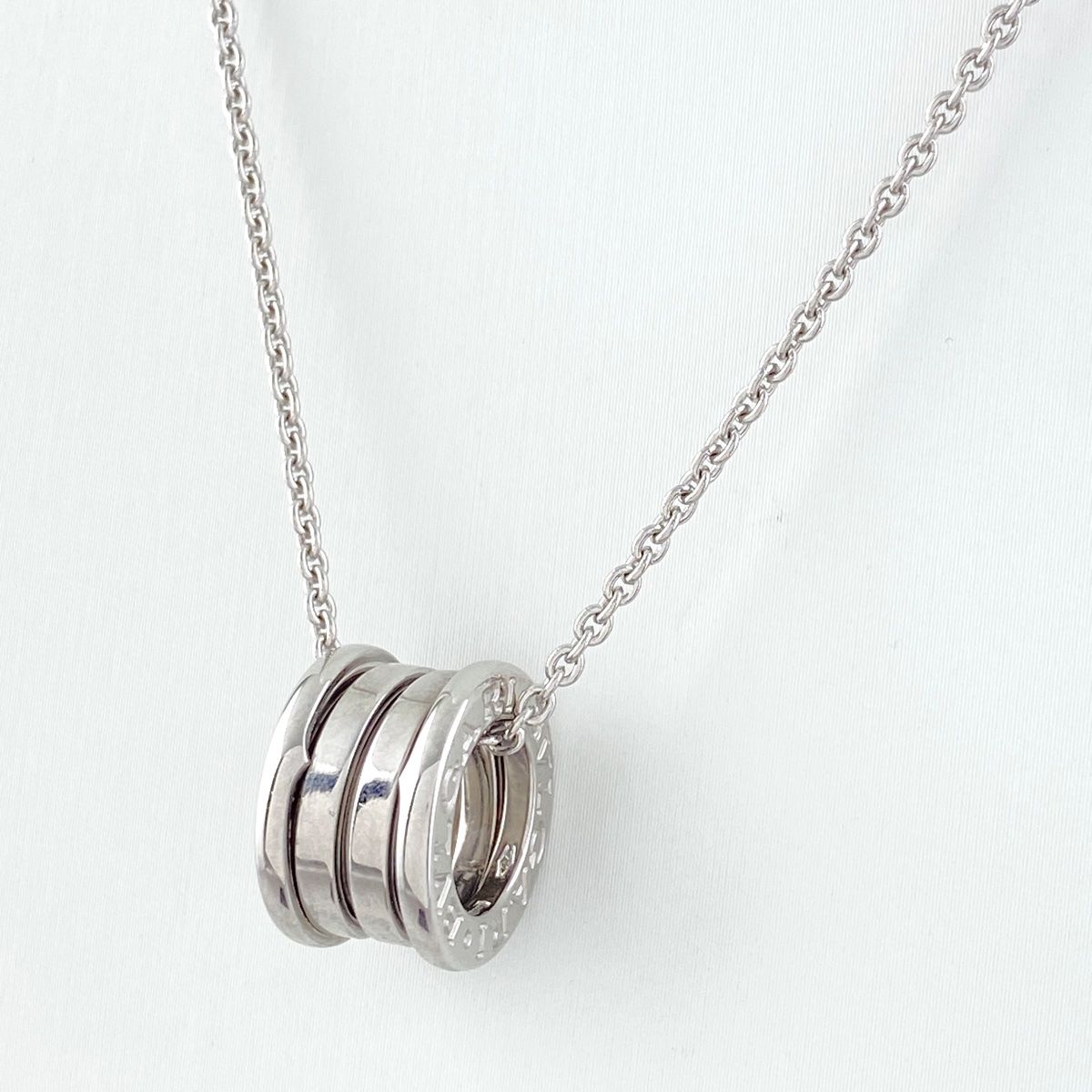 ブルガリ BVLGARI ビー ゼロワン ネックレス WG ホワイトゴールド 