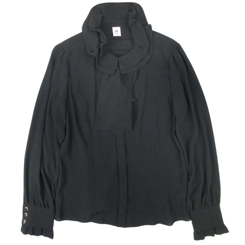 美品 U by ungaro ユーバイウンガロ フリル ブラウス シャツ