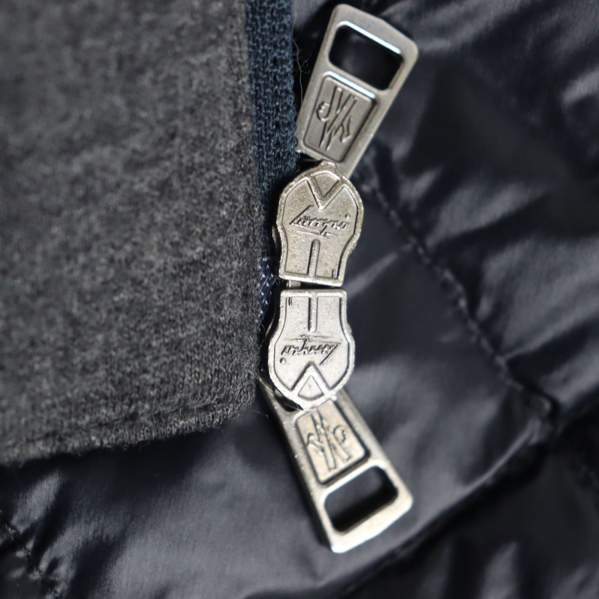 極美品◇MONCLER モンクレール ALGER レイヤード風 WZIP×スナップ 