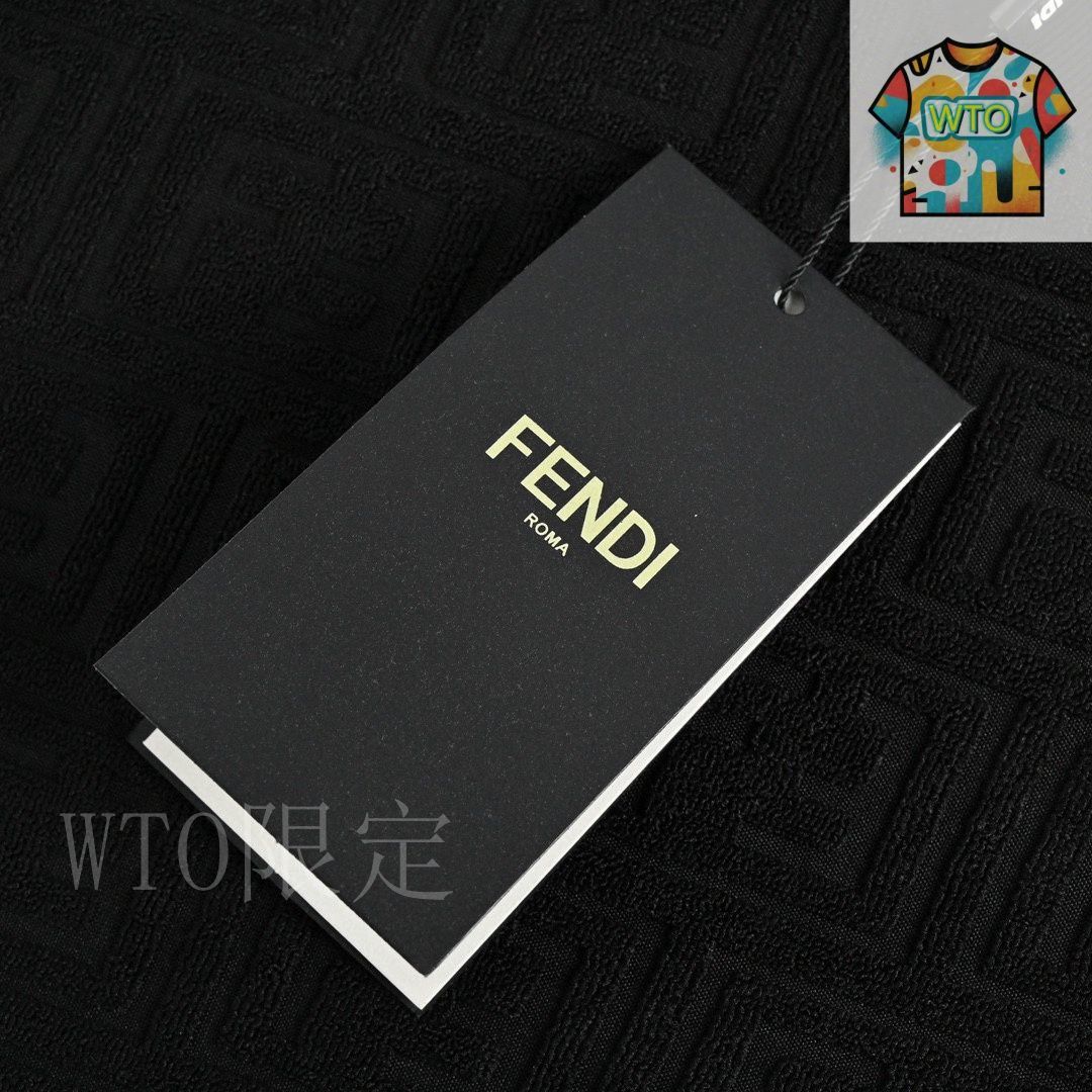 FENDI フェンディ 25SS レッドビスコース ジャカード Tシャツ 今日特価】Fendi / フェンディ 25ss ダブル F タオルジャカード