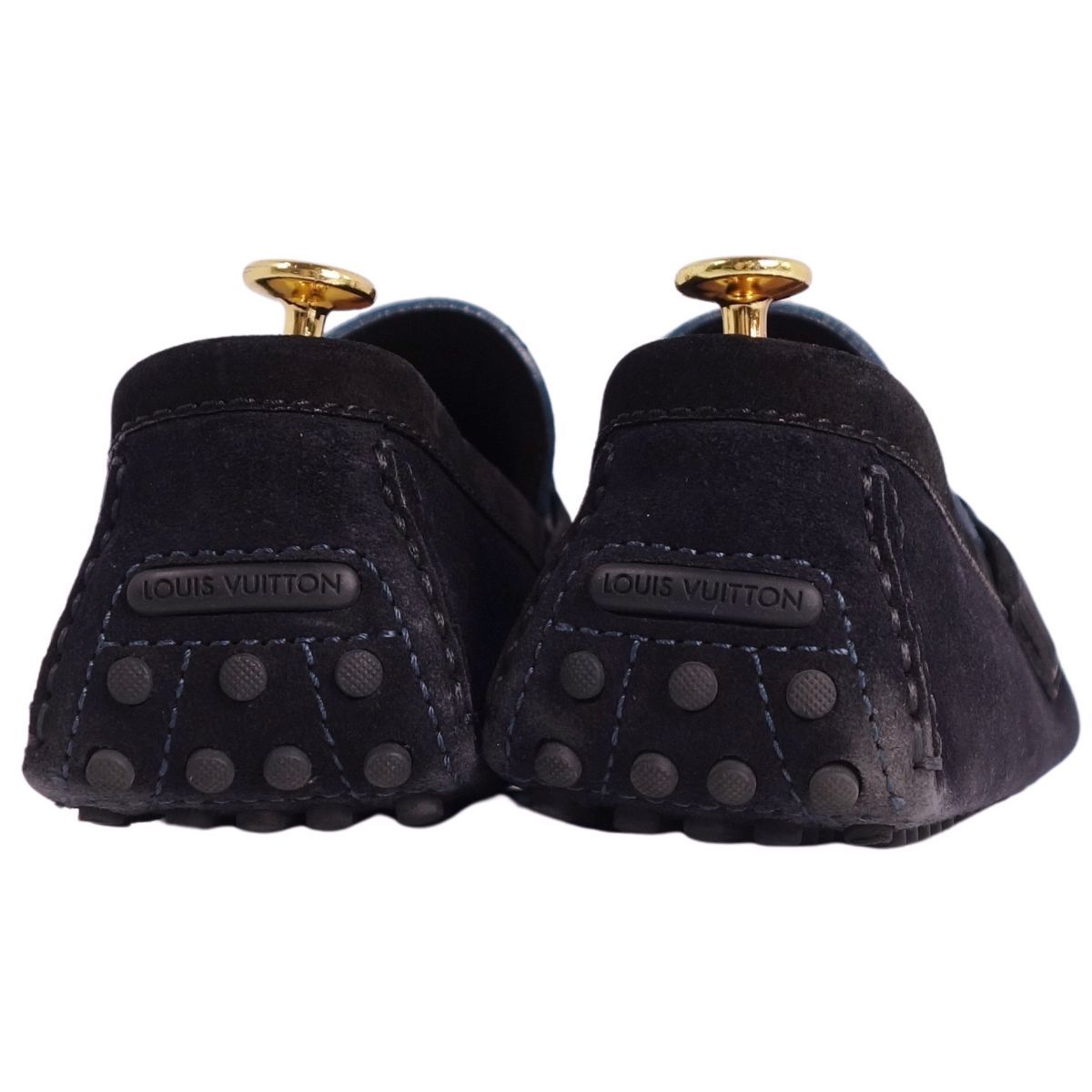 【美品】Louis Vuitton ホッケンハイム ローファー スエード レザー 美品】Louis Vuitton ホッケンハイム ローファー スエード