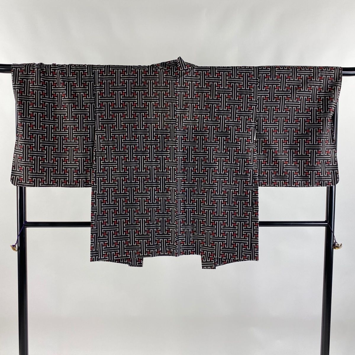 大島紬 身丈168.5cm 裄丈67.5cm L 袷 アンサンブル 証紙 工字