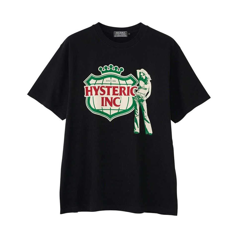 HYSTERIC GLAMOUR ヒステリックグラマー 02251CT30 HYSTERIC ALE Tシャツ BLACK 正規通販 メンズ