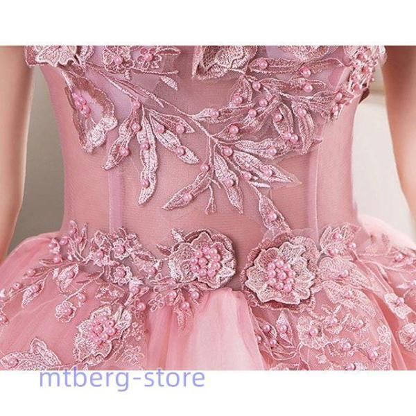 結婚式花嫁 ロングドレス ウェディングドレス オフショルダー ドレス