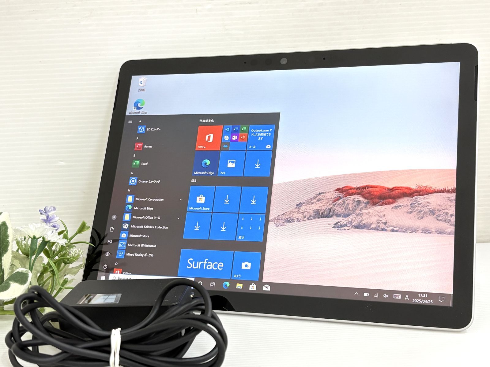 バッテリー良好 Microsoft SURFACE GO2 model 1927 Core M3 8100Y 1.1Ghz|RAM 8GB|SSD 128GB 10.5インチ LTE Win10 動作品