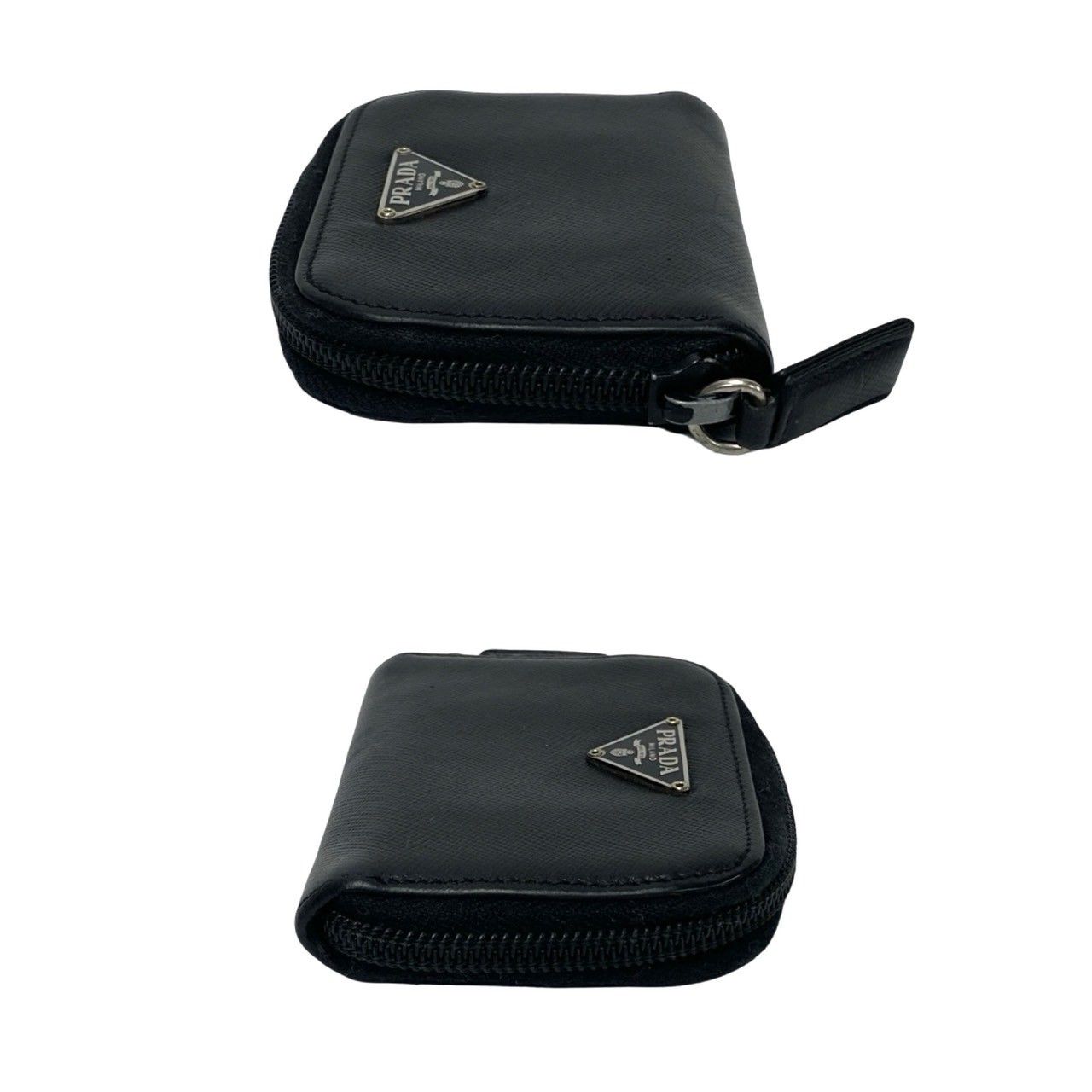 ✨極美品✨PRADA プラダ　コインケース　小銭入れ　サフィアーノ　三角ロゴ 極 美品 PRADA プラダ 三角ロゴ 金具 サフィアーノ レザー