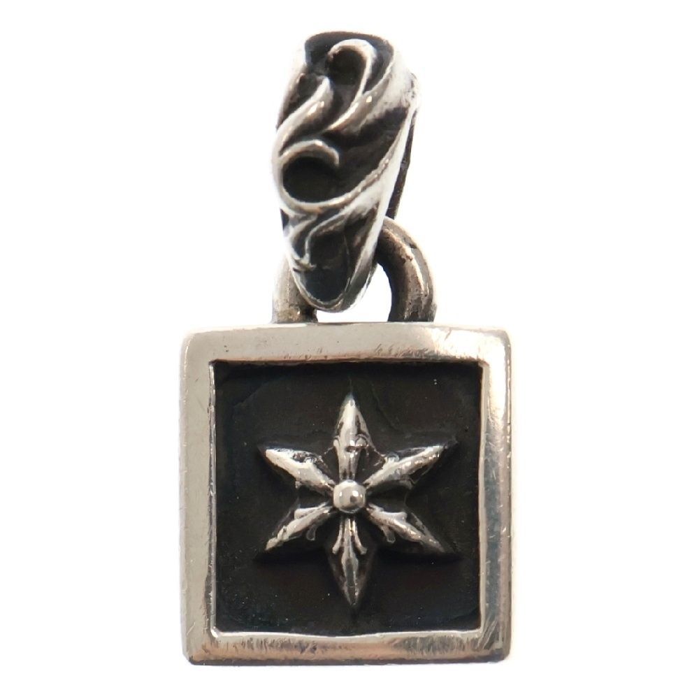 CHROME HEARTS クロムハーツ FRAMED STAR フレームドスター チャーム ネックレストップ シルバー