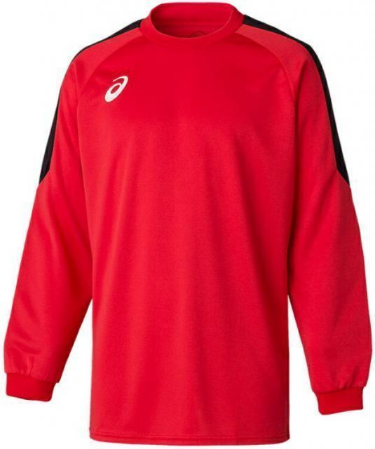 asics アシックス 09 GK GAME SHIRT クラシックレッド M 2101A039 600 | スポーツ スポーツウェア サッカー ゴールキーパーシャツ GK シャツ ロンT トップス 吸汗速乾 快適 メンズ スポーツ用品 レーニン