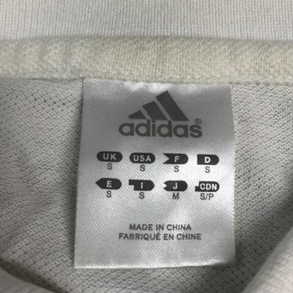 adidas×オーランドパイレーツ☆半袖ポロシャツ【メンズM/白/ドクロ