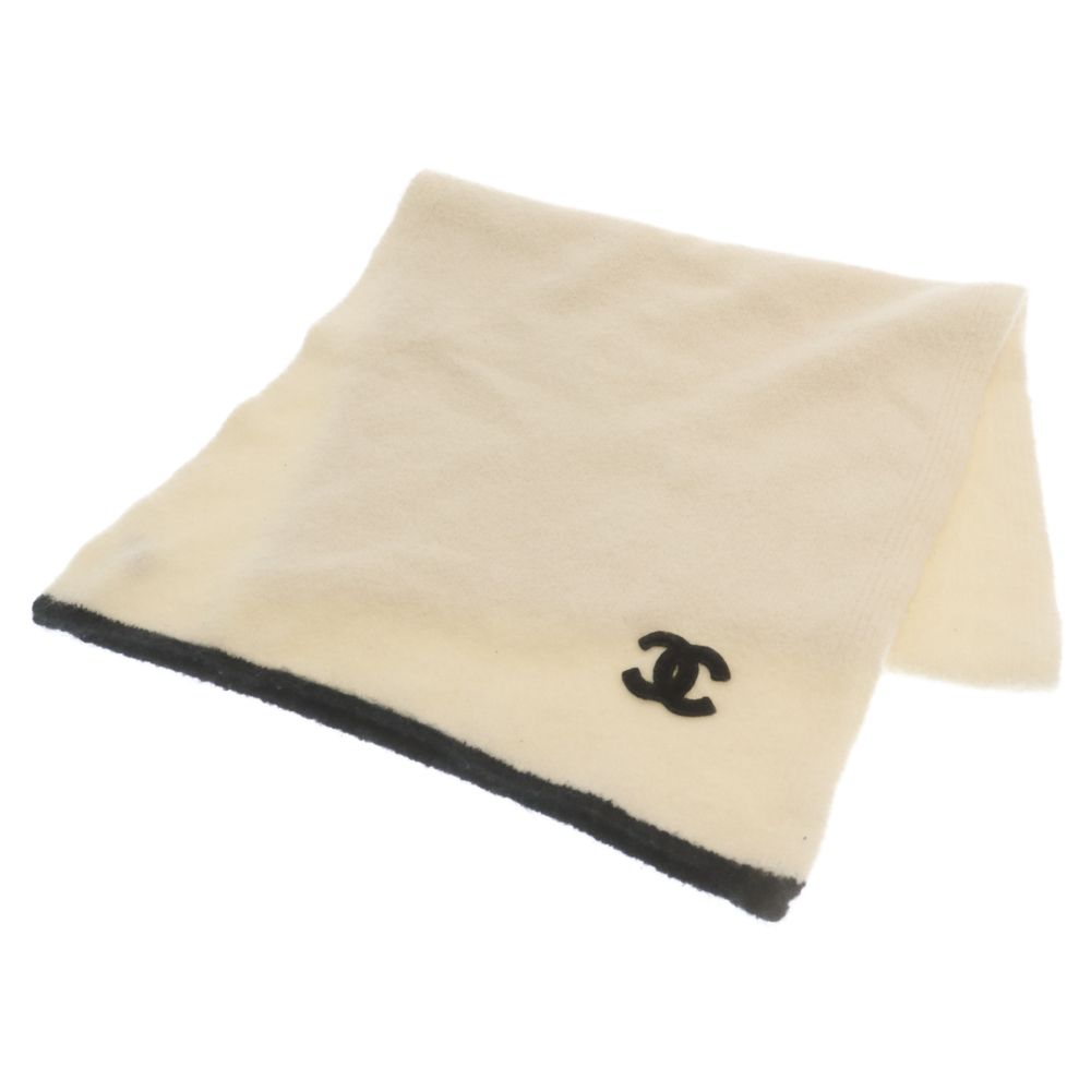 CHANEL (シャネル) ココマーク シルク混 カシミアストール マフラー