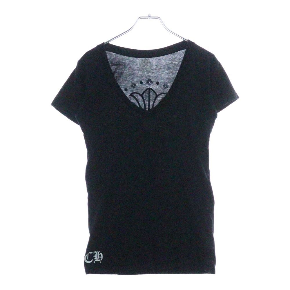 CHROME HEARTS (クロムハーツ) CHプラス プリント Vネック 半袖T