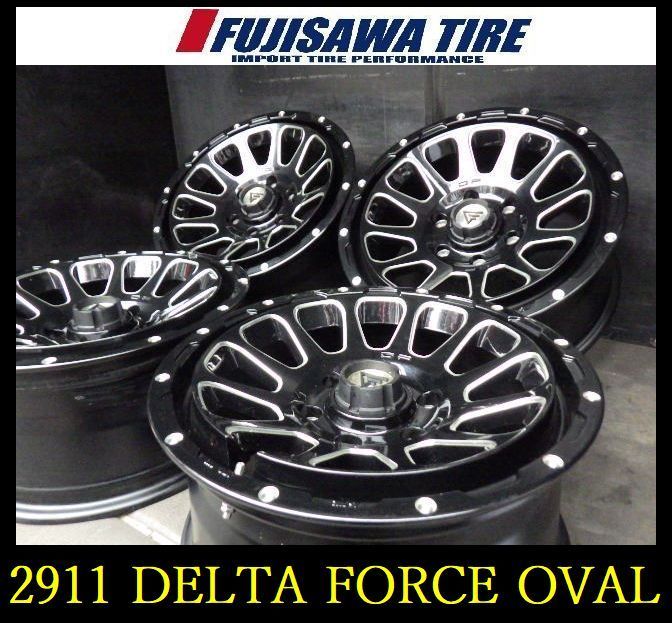 2911 A▲ ▲DELTA FORCE OVALホイール▲17x8.0J 6穴 PCD139.7 20▲4本