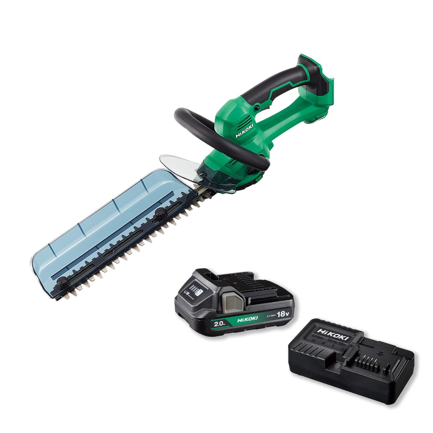 HiKOKI ハイコーキ 18V 充電式 ヘッジトリマー 植木バリカン 刈り込み幅 300mm 切断径15mm 2.0Ah蓄電池 充電器付き CH1830DA BG