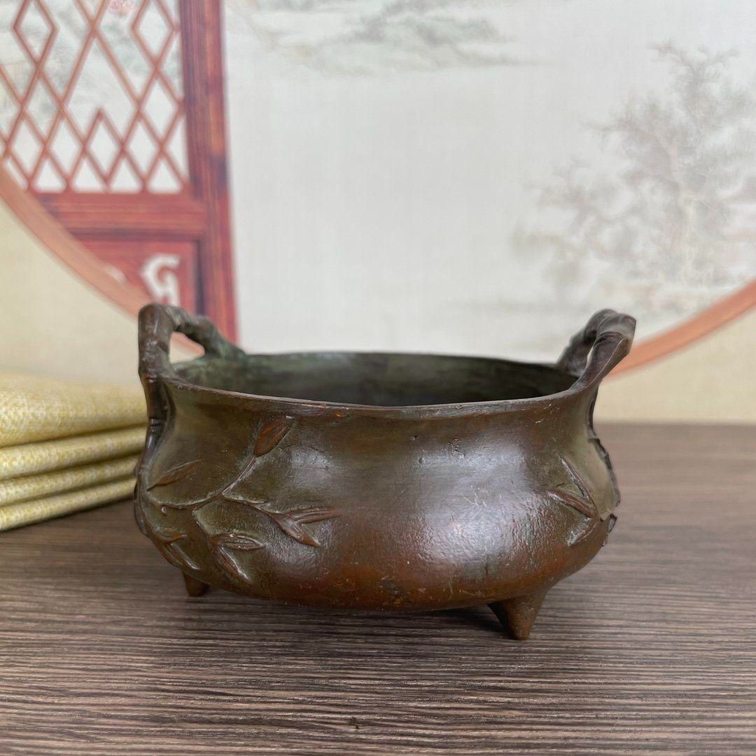 竹節耳香炉 招財進宝香薫炉 香道具 工芸品 美術品 置物 - メルカリ