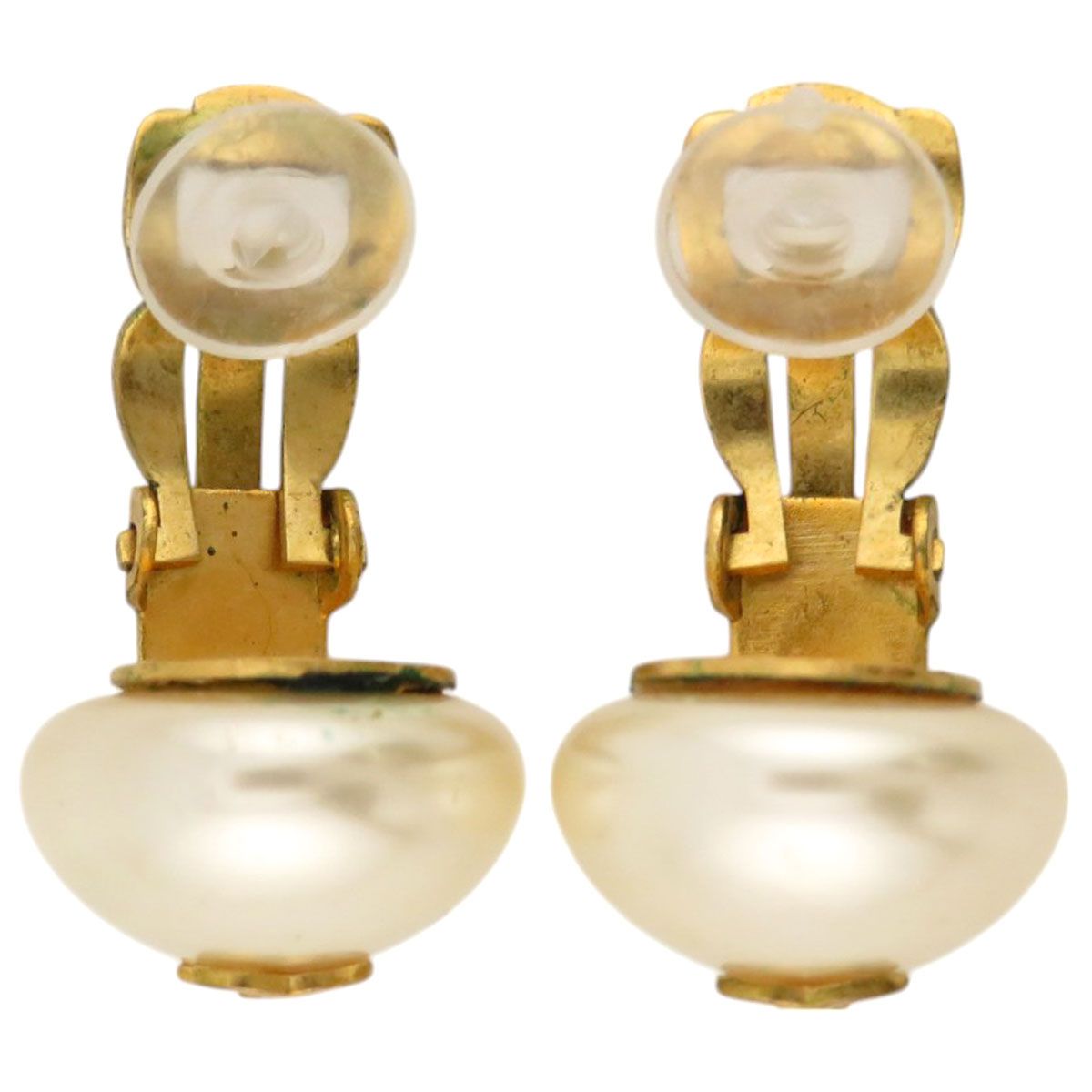 【Chanel】シャネル★ear clip★ヴィンテージイヤリング★パール CHANEL シャネル イヤリング パール ヴィンテージ 2187 ゴールド