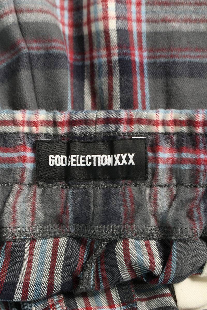 ファッション通販 GOD SELECTION XXX チェックパンツ L GX-S23-PT-04