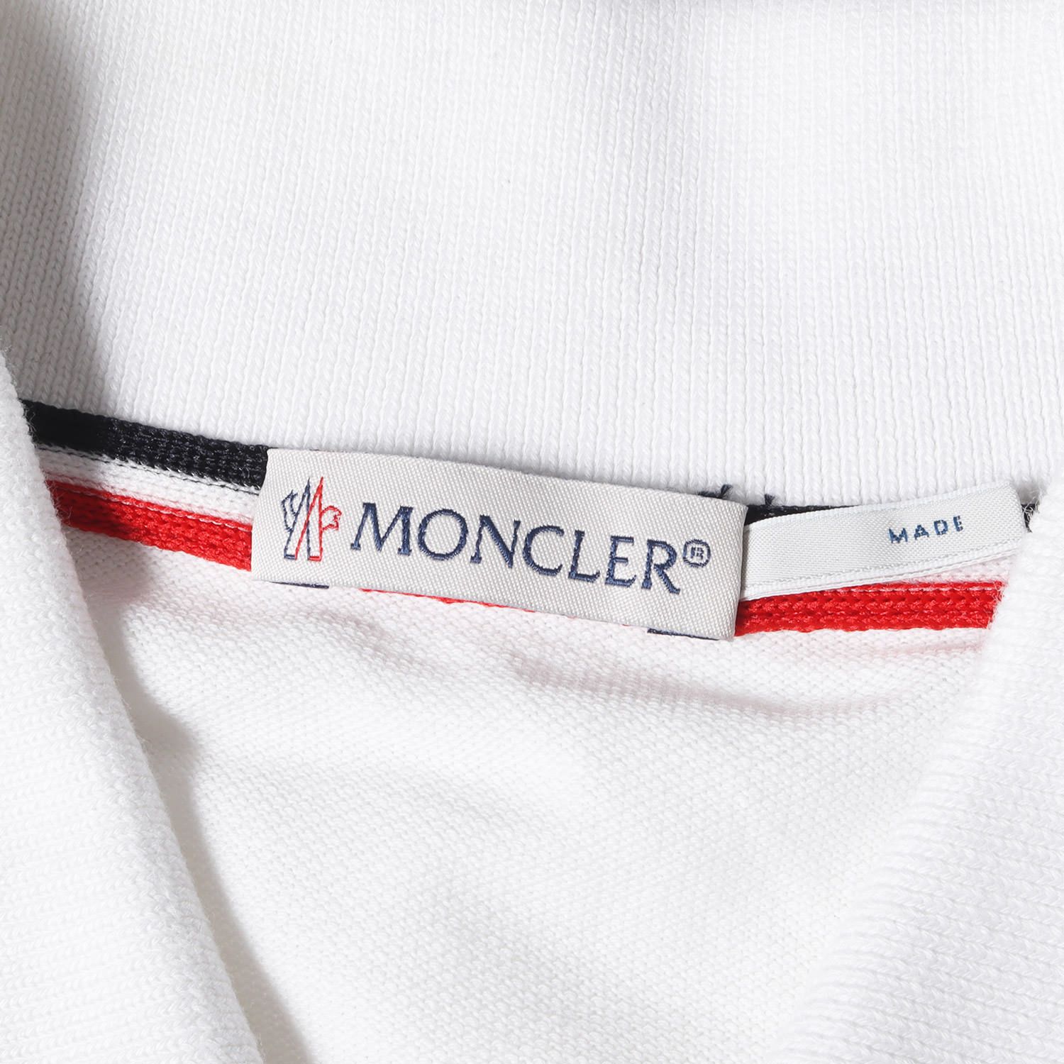 MONCLER モンクレール ポロシャツ サイズ:XS ワンポイント アイコン ロゴ ワッペン 鹿の子 半袖 ポロシャツ MAGLIA POLO  MANICA CORTA C20918305500 84556 17AW ホワイト 白 トップス カジュアル