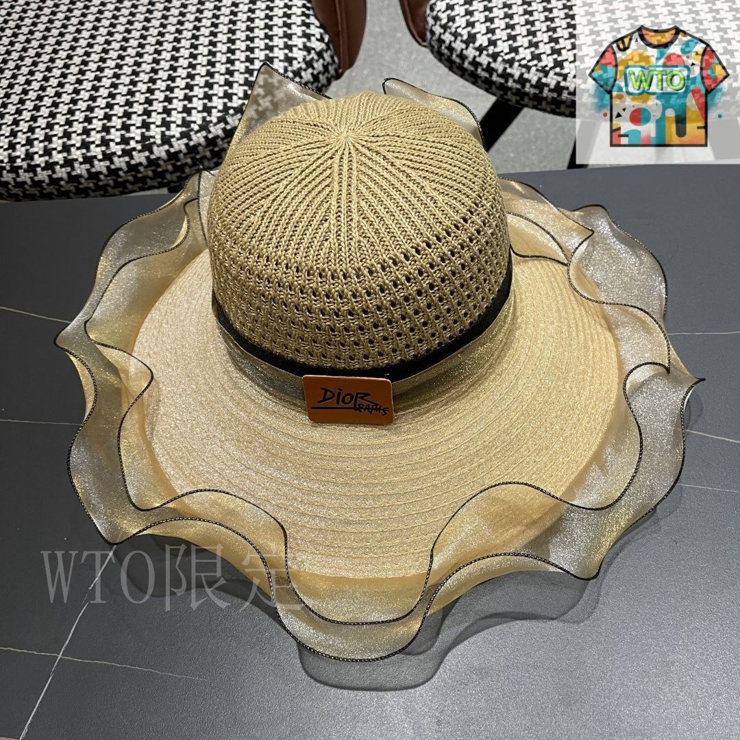 【陽ざしを品よく遮る夏の味方】Dior ハット ディオール DIOR】サンプロテクションハット 日除けハット03-3