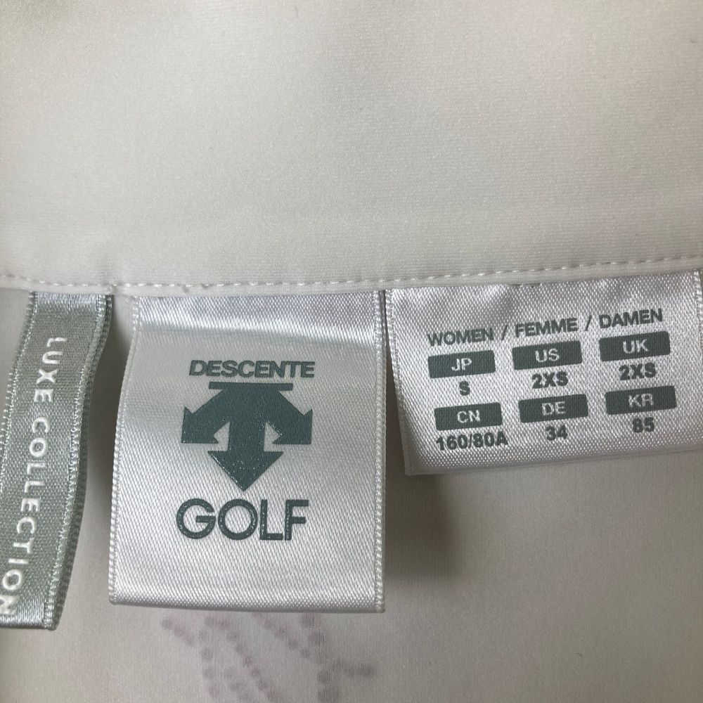 サイズ：S DESCENTE GOLF デサントゴルフ 半袖Tシャツ 袖フリル