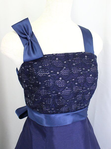 ゆめりすと フォーマルドレス 130 135 140 グレイッシュブルー ゆめ