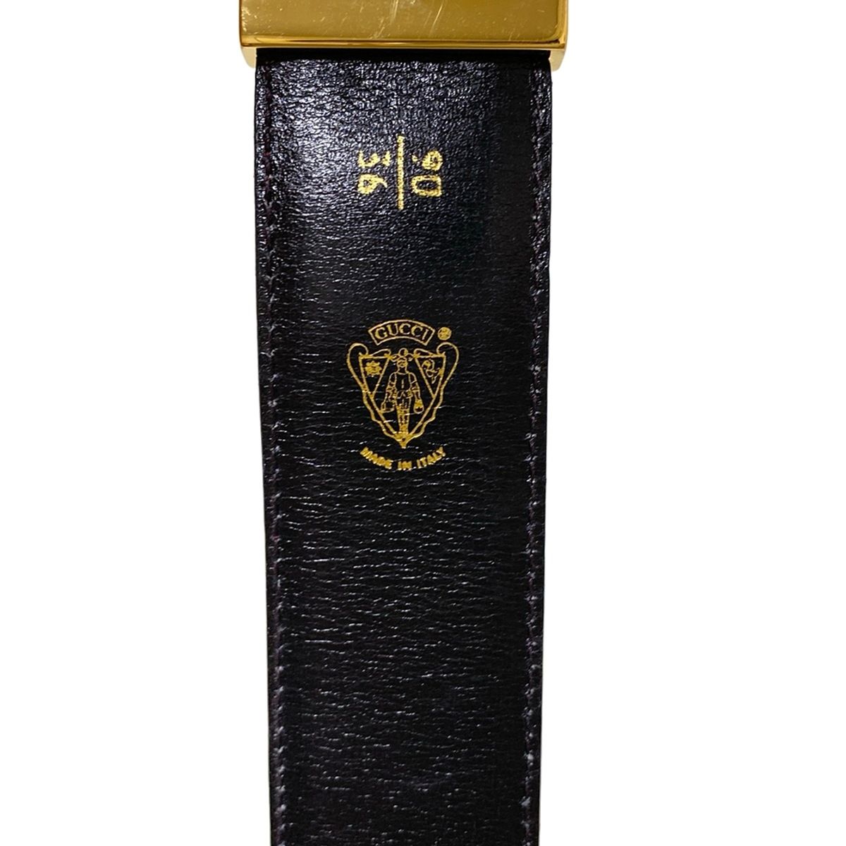 GUCCI 黒レザーベルト 90-36 ⭐︎美品 t15846.jpg