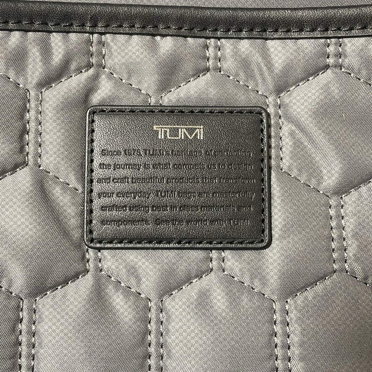 TUMI トゥミ リュックサック ブラッドナー 6602011GT ダークグレー×黒 レザー DECORATOM_COM_BR