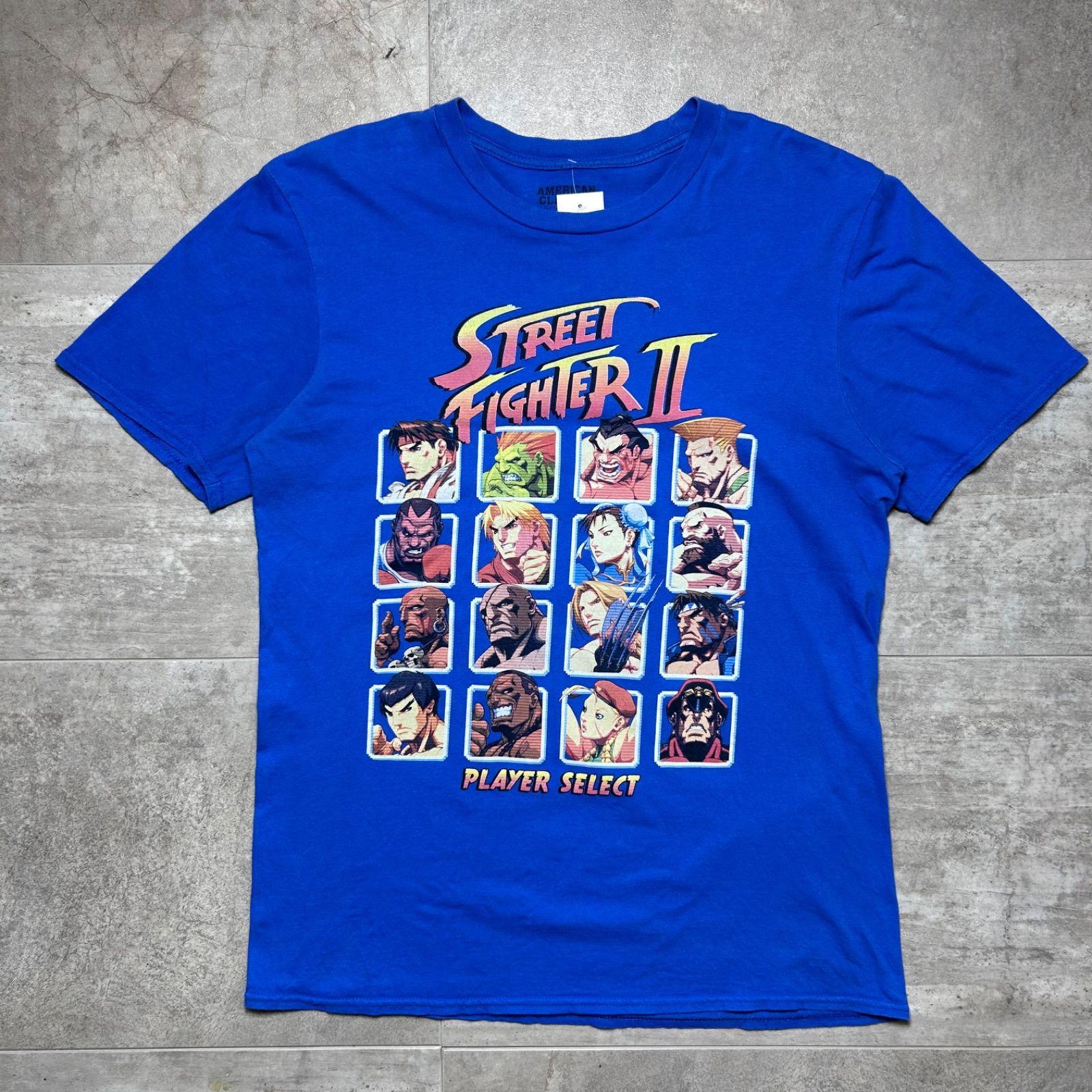 STREET FIGHTER Ⅱ ストリートファイター2 全キャラ集合Tシャツ Amazon | ストリートファイターII ラインアート (A) Tシャツ | T
