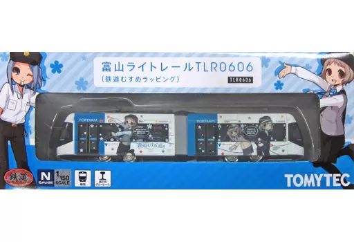 Nゲージ「鉄道むすめラッピング/青(動力付き)TLR0606」富山ライトレール Nゲージ「鉄道むすめラッピング/青(動力付き)TLR0606」富山