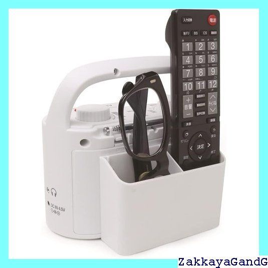 めちゃらく手元スピーカーラジオ付き ST-TSRD-WH