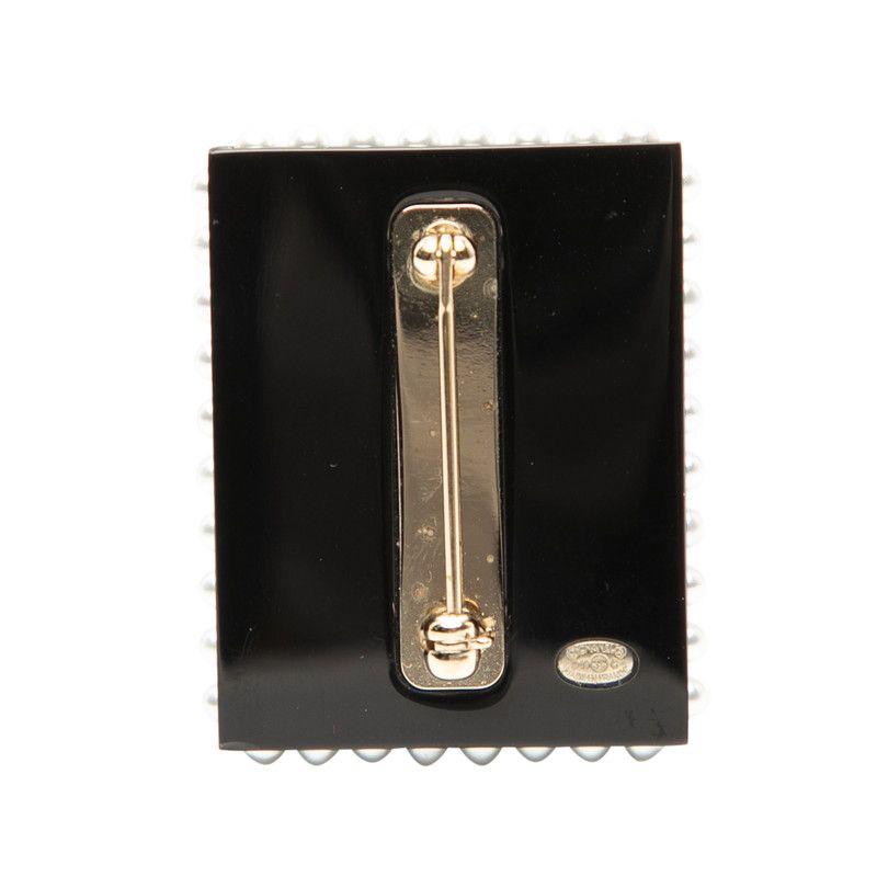 シャネル ココマーク 5 マドモアゼル 切手 モチーフ ブラック ホワイト マルチカラー プラスチック メッキ レディース CHANEL 205-38613 USTAUSTRALIA_COM_AU