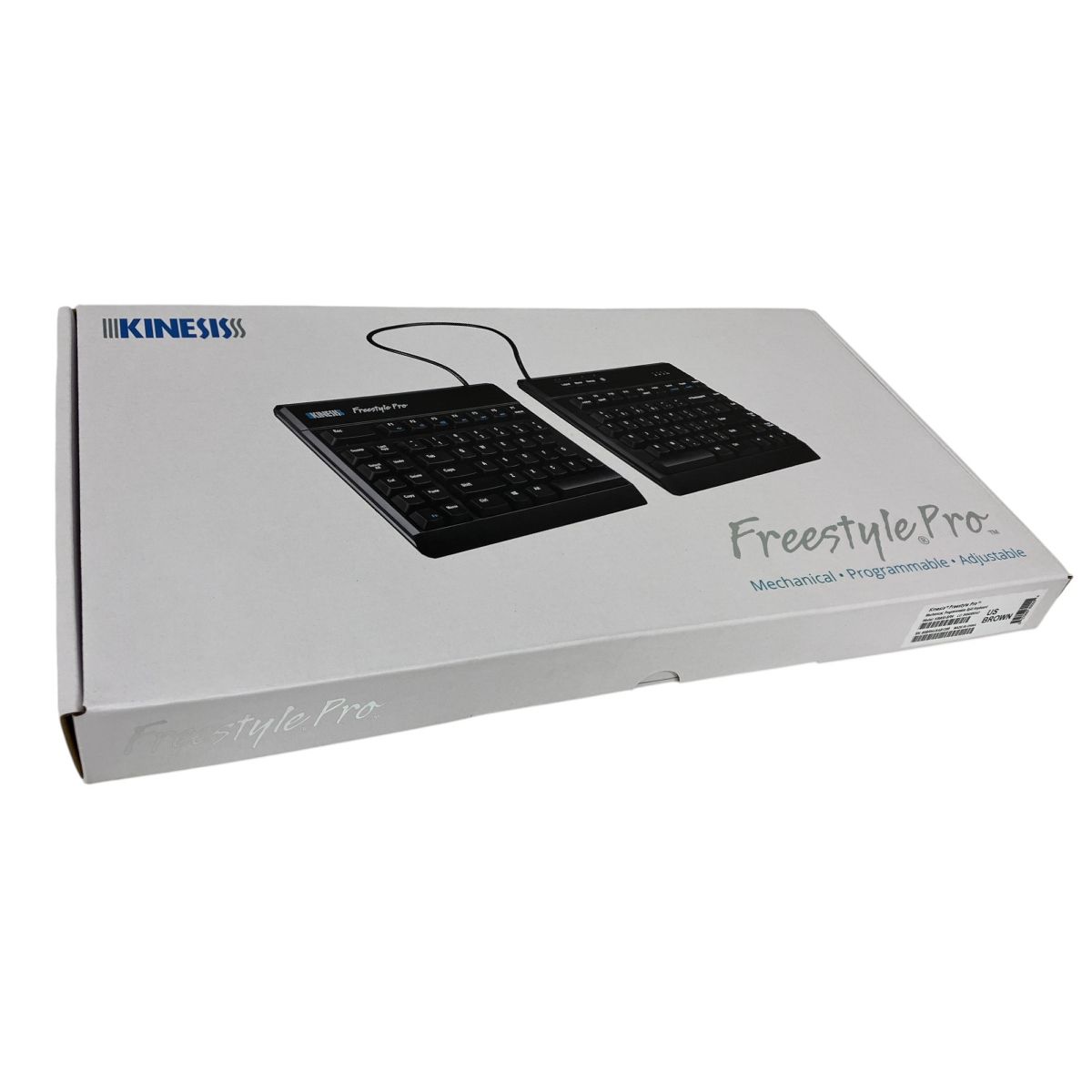 Kinesis Freestyle Pro Quiet KB900-BRN エルゴノミクス キーボード PC周辺機器 S10035748