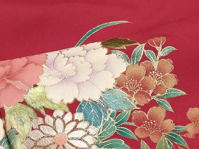 ＊振袖＊ 正絹　吉祥花文　暈し染め　金銀彩 振袖＊ 正絹 吉祥花文 暈し染め 金銀彩 レディース