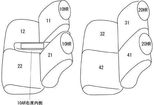 Clazzio クラッツィオ シートカバー L ライン ワゴンR スティングレー MH35S H29|2～R4|8 ES-6044 DECORATOM_COM_BR