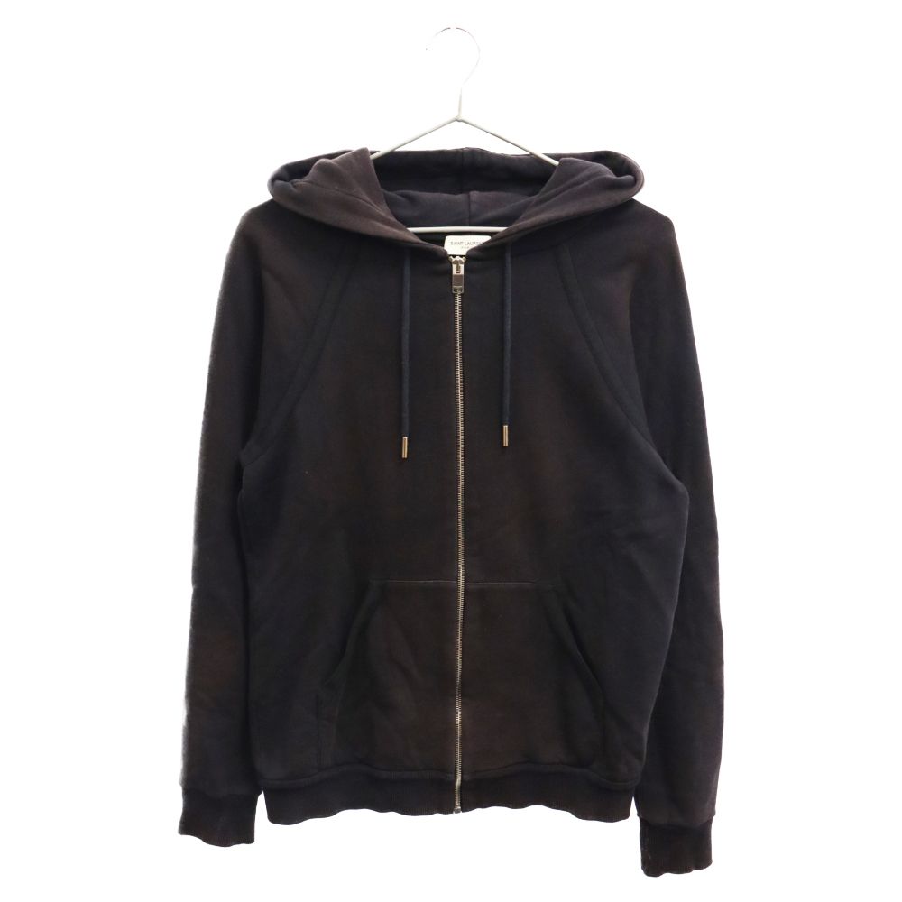 SAINT LAURENT PARIS (サンローランパリ) クラシカルラインジップアップフーディーパーカー 338401 Y2HC1 ブラック